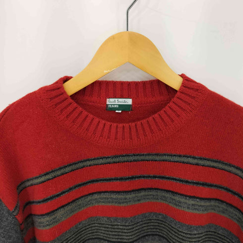 ポールスミスジーンズ Paul Smith JEANS 総柄 クルーネック ウール ニット メンズ import:S