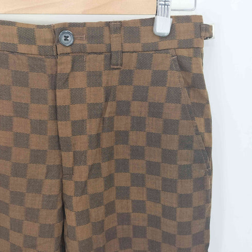 ネーム Name. チェッカーフラッグ柄 スラックス メンズ JPN:0