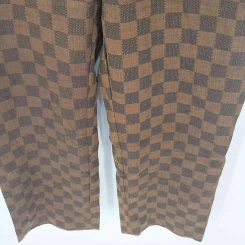 ネーム Name. チェッカーフラッグ柄 スラックス メンズ JPN:0