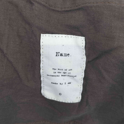 ネーム Name. チェッカーフラッグ柄 スラックス メンズ JPN:0