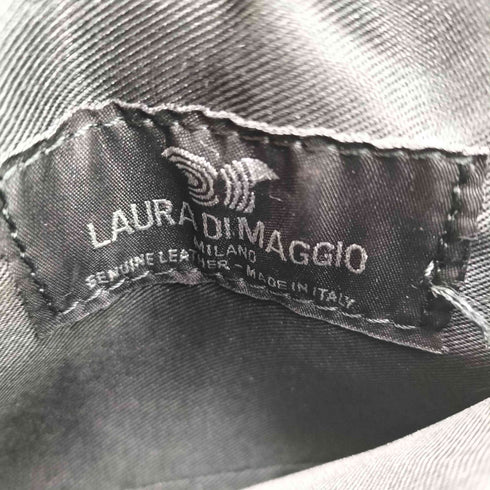 ローラディマッジオ LAURA DI MAGGIO イタリア製 チェーン ショルダー ハラコ レザー フラップ バッグ レディース