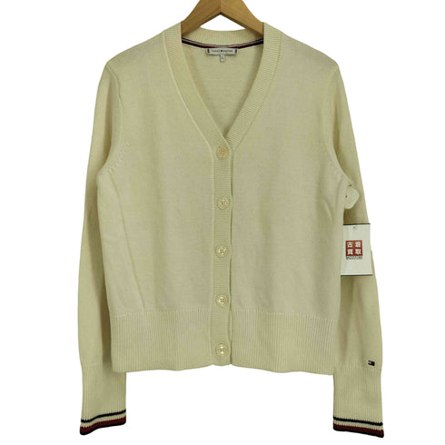 トミーヒルフィガー TOMMY HILFIGER 19AW コットン リブ カーディガン レディース import:S