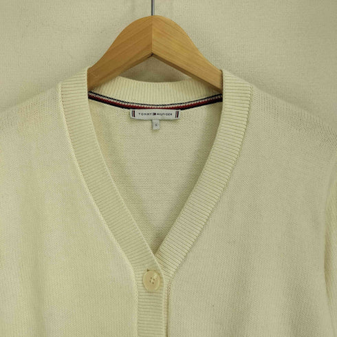 トミーヒルフィガー TOMMY HILFIGER 19AW コットン リブ カーディガン レディース import:S