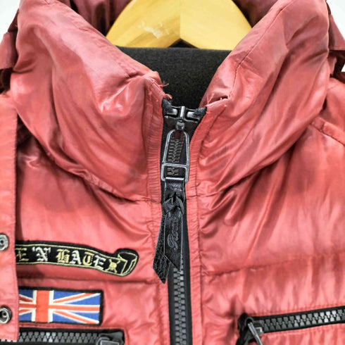 ロエン Roen ワッペン刺繍ホワイトグースダウンジャケット Y2K グランジ メンズ JPN:46