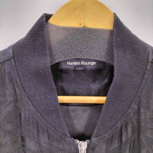 harlem rounge 総柄 レーヨンブルゾン メンズ L