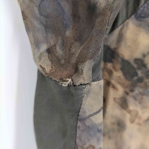 シェアースピリット SHARE SPIRIT シルク100% 総柄 ダブルジップ スカジャン メンズ JPN:44