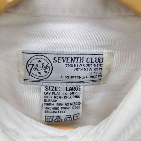 SEVENTH CLUB 90S ボタンダウン ロングスリーブシャツ メンズ LARGE