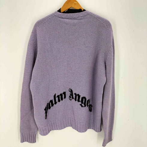 パームエンジェルス Palm Angels バックロゴラムウールニット メンズ L