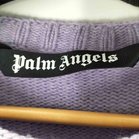 パームエンジェルス Palm Angels バックロゴラムウールニット メンズ L