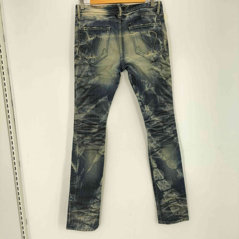 シヴァーライズ CIVARIZE ケミカルウォッシュ 加工スキニーデニム Y2K グランジ メンズ JPN:42