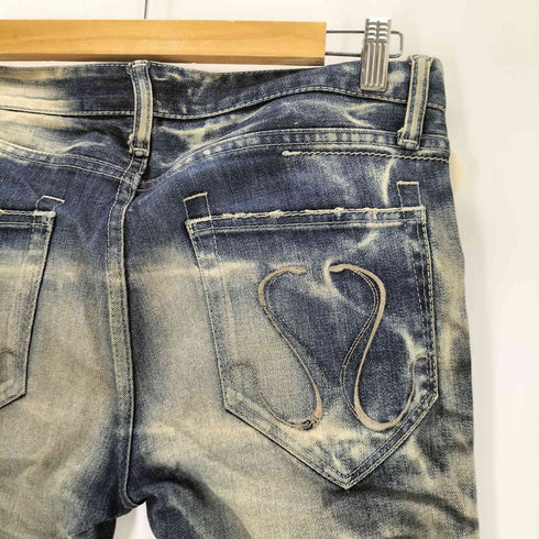 シヴァーライズ CIVARIZE ケミカルウォッシュ 加工スキニーデニム Y2K グランジ メンズ JPN:42