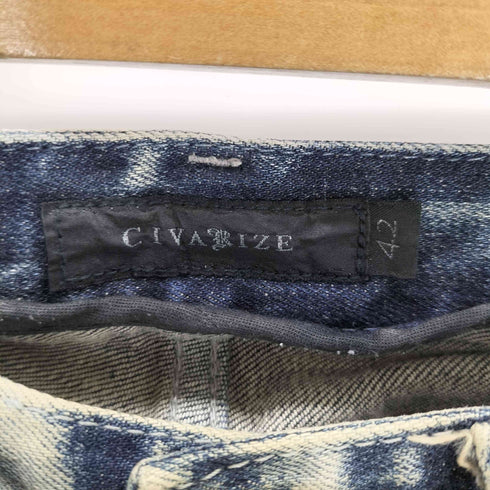 シヴァーライズ CIVARIZE ケミカルウォッシュ 加工スキニーデニム Y2K グランジ メンズ JPN:42
