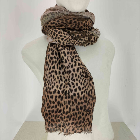 PARKA B-9 TYPE プリント レオパード柄大判スカーフ Y2K グランジ メンズ