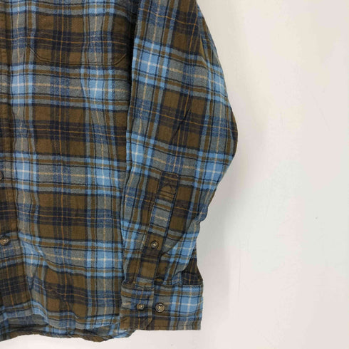 エディーバウアー Eddie Bauer チェック ネルシャツ メンズ import:L