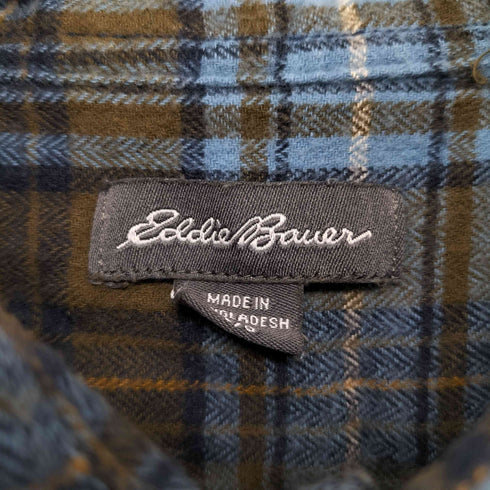 エディーバウアー Eddie Bauer チェック ネルシャツ メンズ import:L