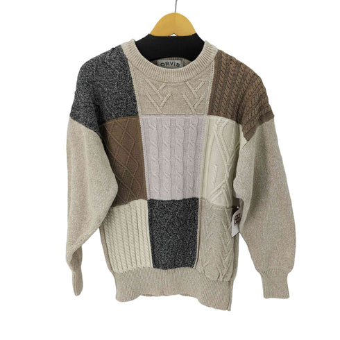 オービス ORVIS パッチワーク コットンニット メンズ import:L