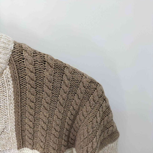 オービス ORVIS パッチワーク コットンニット メンズ import:L