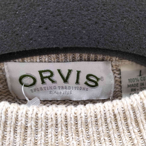 オービス ORVIS パッチワーク コットンニット メンズ import:L