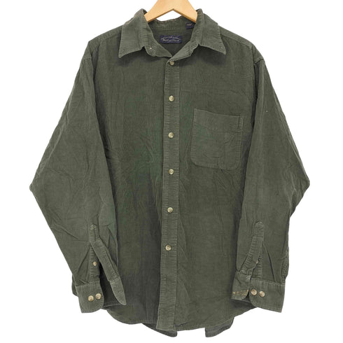 ラウンドツリーアンドヨーク roundtree&yorke コーデュロイ BDシャツ メンズ import:L