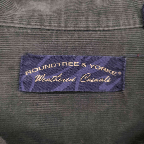 ラウンドツリーアンドヨーク roundtree&yorke コーデュロイ BDシャツ メンズ import:L