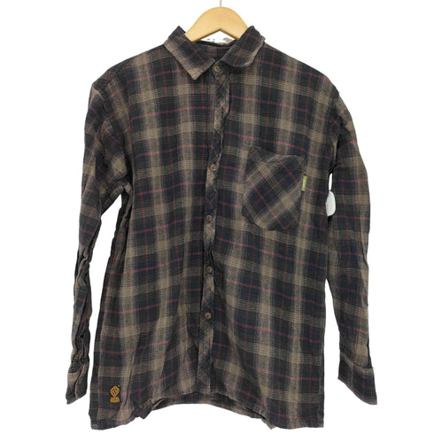 satori movement ヘンプコットン オンブレ レギュラーカラーシャツ メンズ import:M