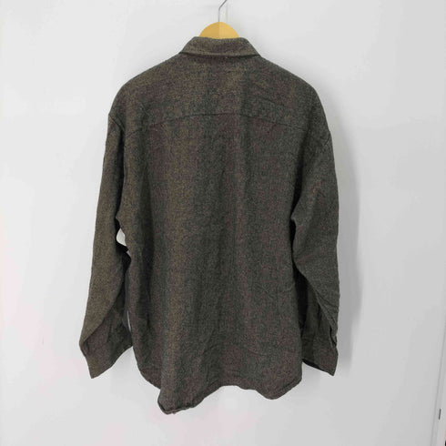 ヴァンヒューゼン VAN HEUSEN ヘリンボーン cpoシャツ メンズ import:L