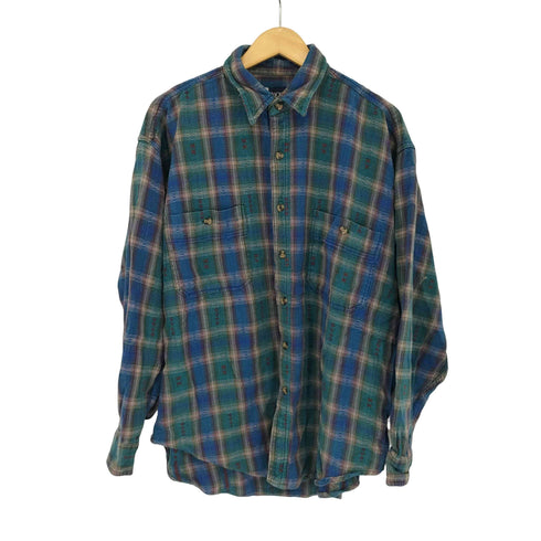 stockton オンブレ コットンネルシャツ メンズ import:XL