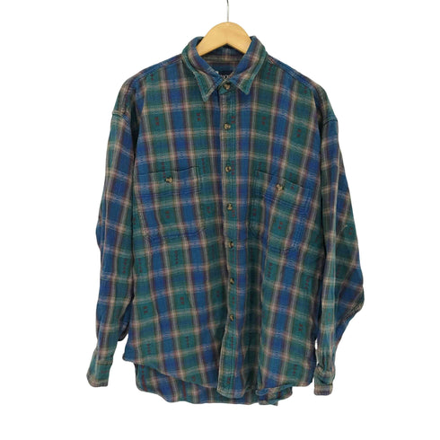 stockton オンブレ コットンネルシャツ メンズ import:XL