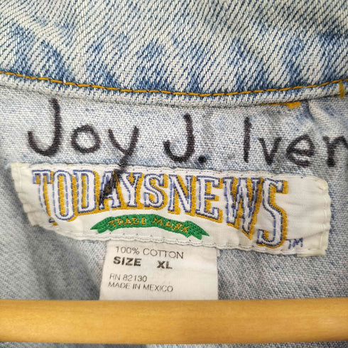 todaysnews デニムベスト メンズ import:XL