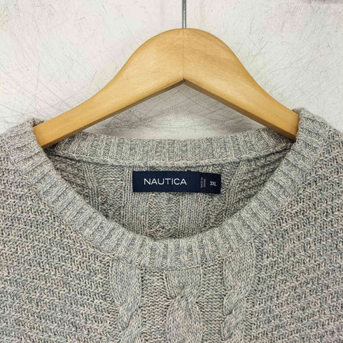 ノーティカ NAUTICA コットン ケーブルニット メンズ 3XL