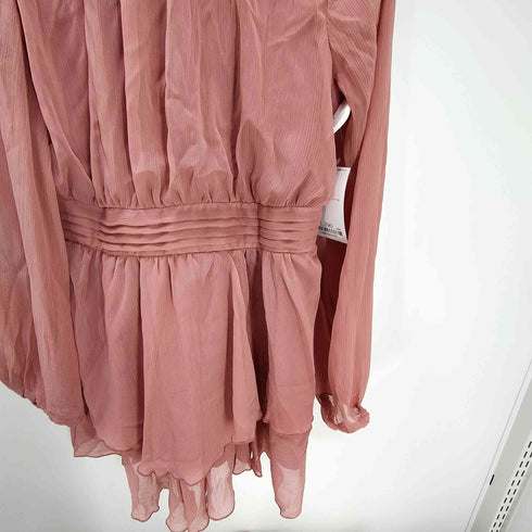 ザラ ZARA フリル ミニワンピース レディース import:M