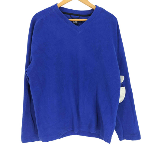 ギャップ Gap OLD 00S Vネック フリース プルオーバー メンズ import:M