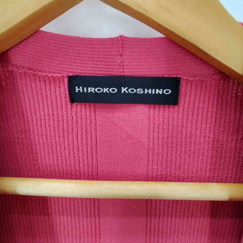 ヒロココシノ HIROKO KOSHINO とろみリブベーシックニットカーディガン レディース JPN:38
