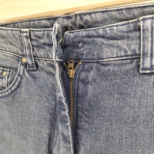 ダナキャランニューヨーク DKNY 00S イタリア製 5ポケット ジップフライ ストレート デニム パンツ Y2K レディース 6