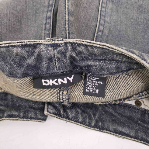 ダナキャランニューヨーク DKNY 00S イタリア製 5ポケット ジップフライ ストレート デニム パンツ Y2K レディース 6