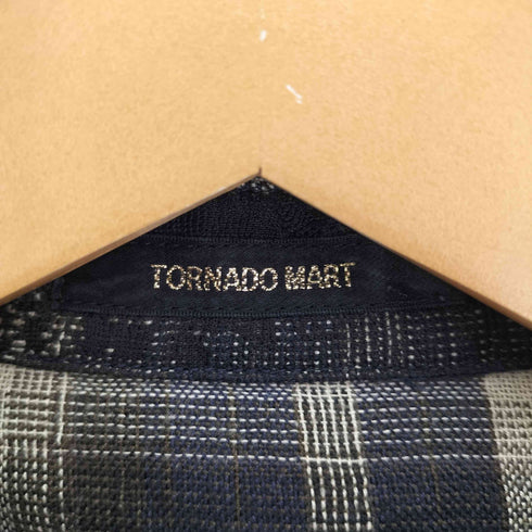 トルネードマート TORNADO MART 00S レース デザイン 両ポケ マドラスチェック スナップボタン L/S レギュラーカラー シャツ Y2K レディース JPN:40