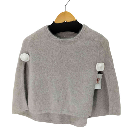 ビアズリー BEARDSLEY フォックスカシミヤ ファーニットポンチョ レディース