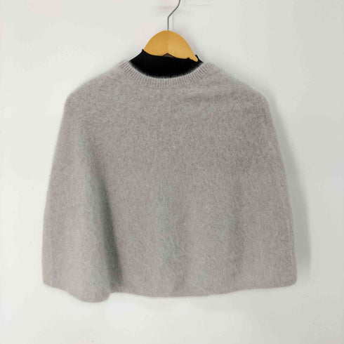 ビアズリー BEARDSLEY フォックスカシミヤ ファーニットポンチョ レディース