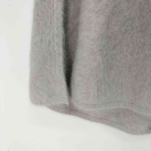 ビアズリー BEARDSLEY フォックスカシミヤ ファーニットポンチョ レディース