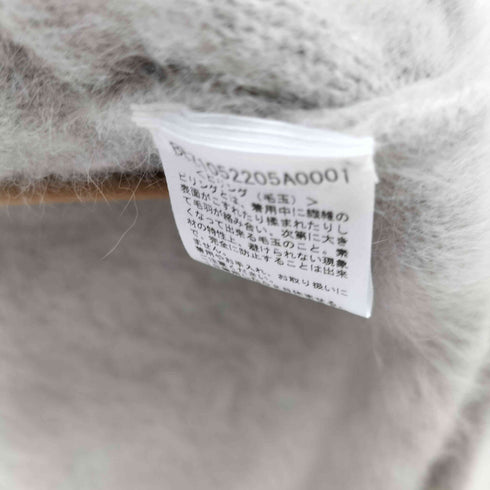 ビアズリー BEARDSLEY フォックスカシミヤ ファーニットポンチョ レディース