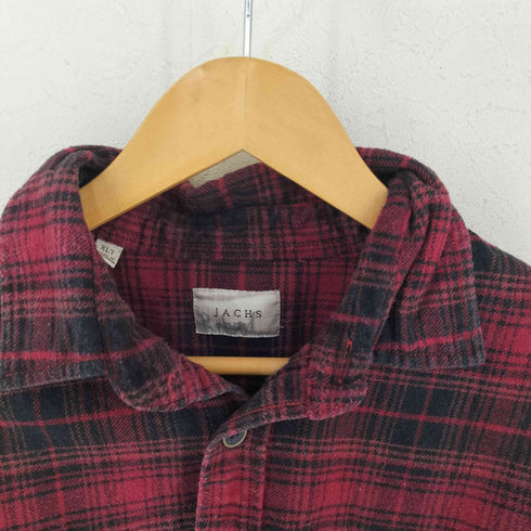jachs チェック コットンネルシャツ メンズ XLT