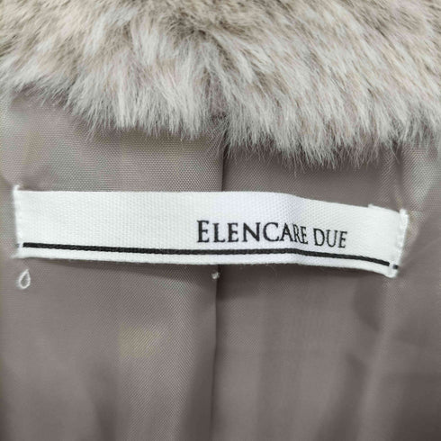 エレンカーレデュエ ELENCARE DUE 25AW ペプラムフェイクファーベスト レディース FREE