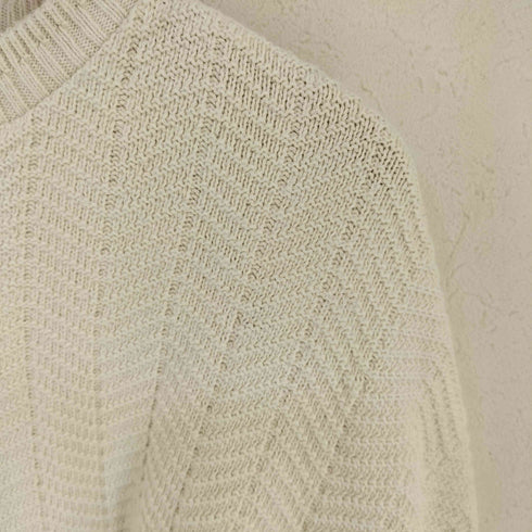 trader bay USA製 ヘリンボーン コットンニット メンズ XLT