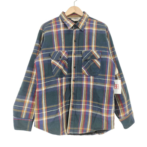ファイブブラザー FIVE BROTHER 70S~80S MADE IN USA キルティングライナーL/S シャツ メンズ L