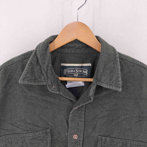 フイールドアンドストリーム FIELD&STREAM 両胸フラップ シャモアアシャツ メンズ import:L