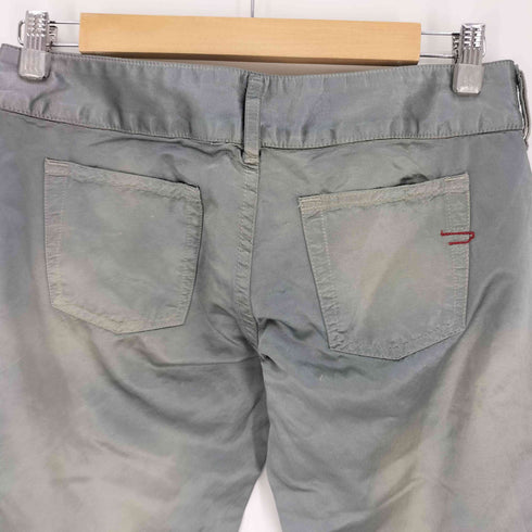 ディーゼルインダストリー Diesel Industry 00S Dロゴ刺繍 4ポケット ジップフライ 62/38 コットン レーヨン フレア パンツ Y2K レディース US:28-29