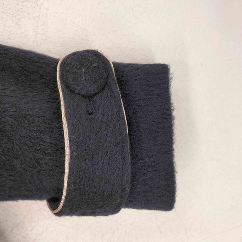 ビジュー装飾レーヨン混ステンカラーコート レディース S