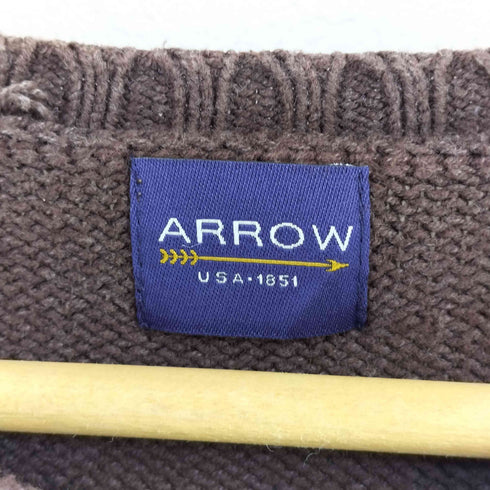 アロー ARROW コットンアクリル クルーネックニット メンズ import:XL