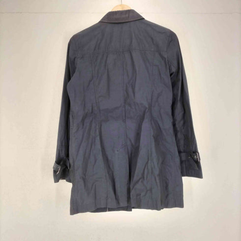 バーバリーロンドン BURBERRY LONDON 裏地チェックナイロンステンカラーコート レディース 42