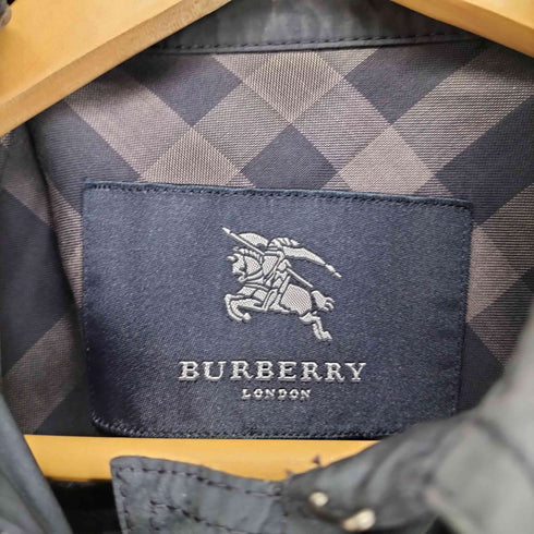 バーバリーロンドン BURBERRY LONDON 裏地チェックナイロンステンカラーコート レディース 42